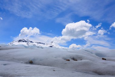 Perito Moreno buzulu Patagonya, Arjantin 'de yürüyoruz. Patagonya manzarası
