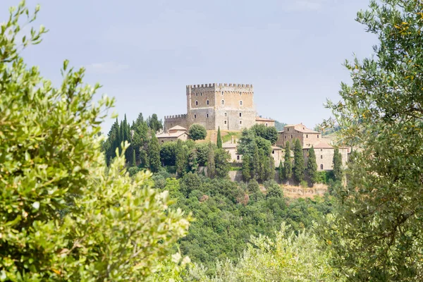 Ripa Orcia Uitzicht Kasteel Tuscany Landmark Italië Italiaans Landschap — Stockfoto