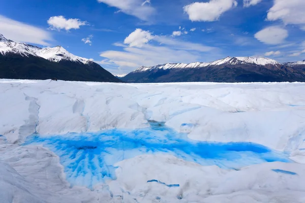 ペリトモレノ氷河氷の形成の詳細ビュー — ストック写真