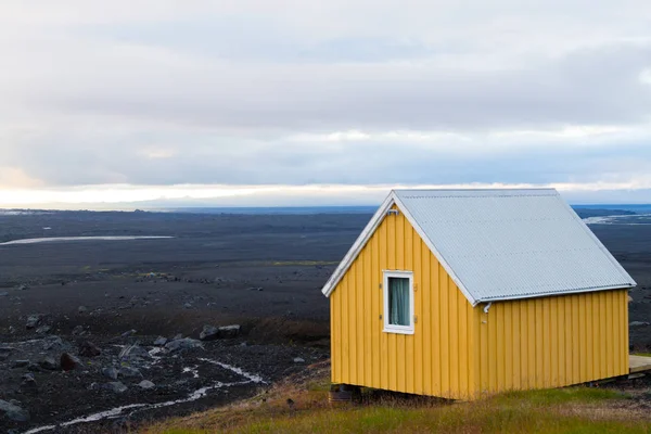 Desolaat landschap van het Kverfjoll gebied, IJsland panorama — Stockfoto