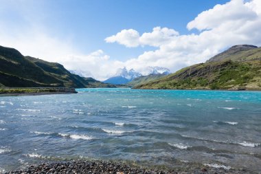 Torres del Paine Millî Parkı peyzaj, Şili