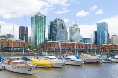 Modern binalar dan Puerto Madero, Buenos Aires, Arjantin
