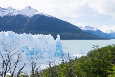Argentino Gölü manzara, Perito Moreno Buzulu alan, Patagonya