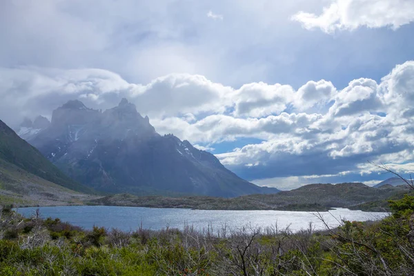 Lake Pehoe View, Torres del Paine, Chile — Zdjęcie stockowe