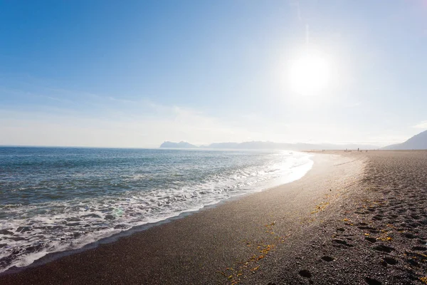 Hvalnes spiaggia di lava paesaggio, Islanda orientale punto di riferimento — Foto Stock