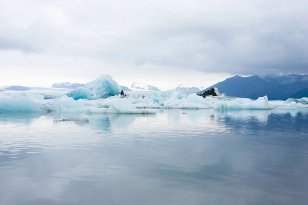 Icebergs on water, Jokulsarlon glacial lake, Iceland Stock Image