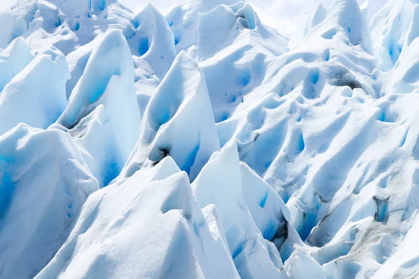 Perito Moreno gletsjer ijs formaties detail weergeven — Stockfoto
