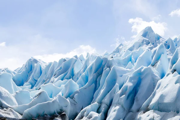 Vista detallada de las formaciones glaciares Perito Moreno — Foto de Stock