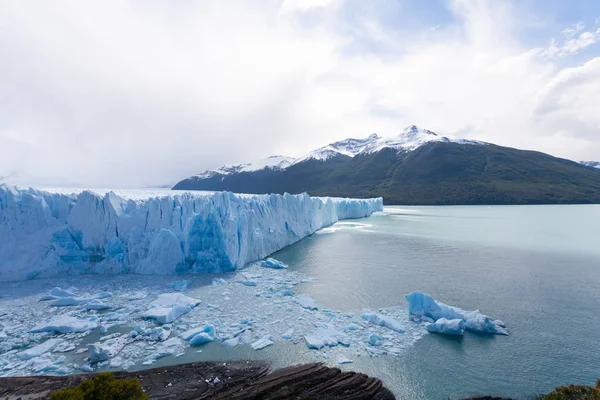 Προβολή παγετώνα Perito Moreno, τοπίο της Παταγονίας, Αργεντινή — Φωτογραφία Αρχείου