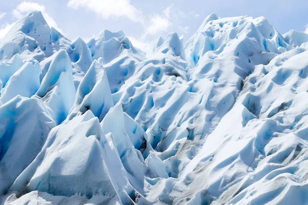 Vista detallada de las formaciones glaciares Perito Moreno — Foto de Stock