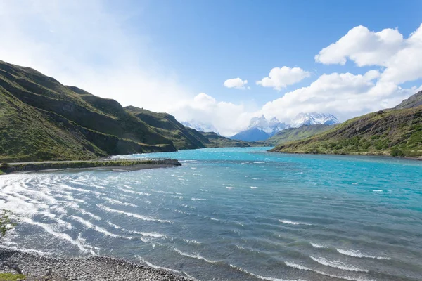 Landschap van Nationaal Park Torres del Paine, Chili — Stockfoto