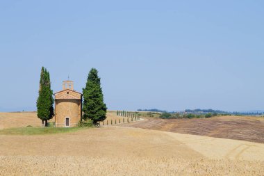 Madonna di Vitaleta Kilisesi, Toskana hills