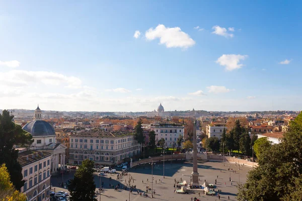 Roma meydanı, Piazza del popolo, Roma — Stok fotoğraf