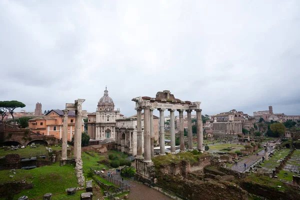 Foros imperiais vista, Roma, Itália. Paisagem Roma — Fotografia de Stock