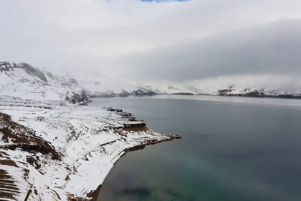 Lago di Oskjuvatn ad Askja, Islanda centrale punto di riferimento — Foto Stock