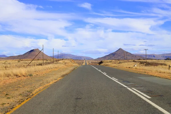 Perspective road from Orange Free State, South Africa — Stock Photo, Image