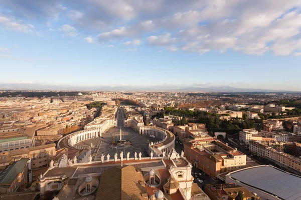 Praça São Pedro vista aérea, Cidade do Vaticano — Fotografia de Stock