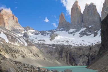 Merkez Las Torres bakış açısı, Torres del Paine, Şili