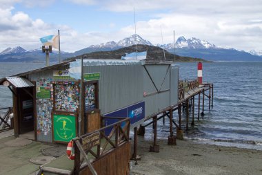 Tierra del Fuego post office, Argentina landmark clipart