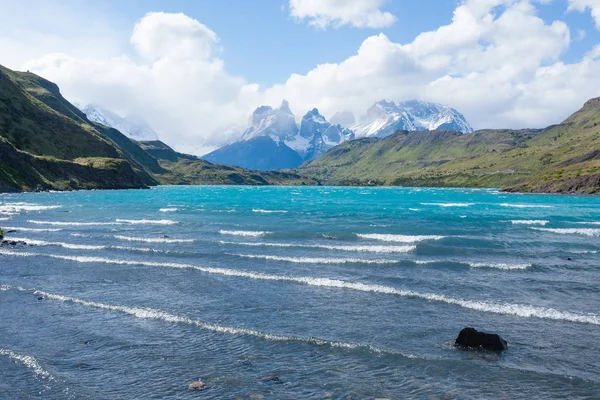 Landschap van Nationaal Park Torres del Paine, Chili — Stockfoto