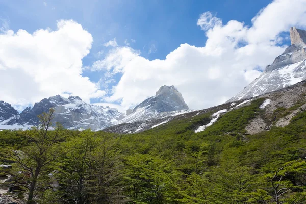 Frans Valley landschap, Torres del Paine, Chili — Stockfoto