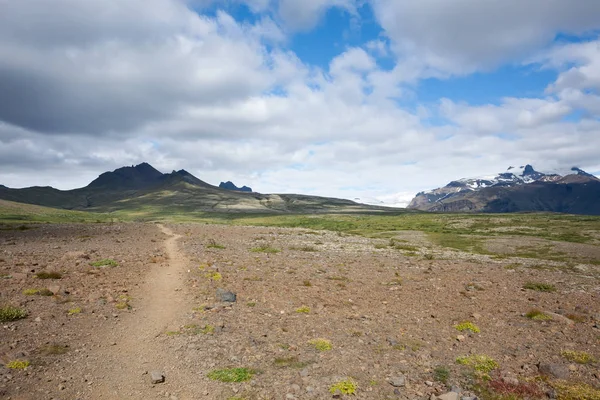 Skaftafell National parklandschap, Zuid-IJsland Landmark Stockfoto