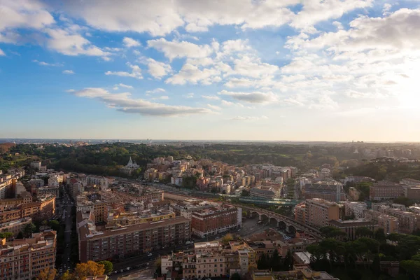Letecký pohled na Řím, Roma. Italská krajina — Stock fotografie