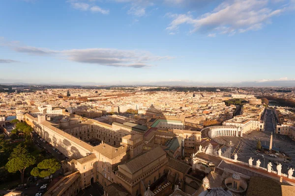 Szent Péter tér légifelvétel, Vatikánváros — Stock Fotó