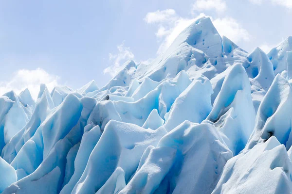Perito Moreno glacier ledové útvary detailní pohled — Stock fotografie