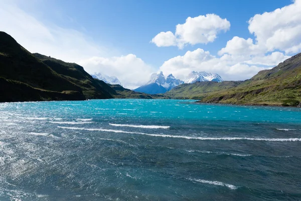 Chileens Patagonië landschap, Torres del Paine National Park — Stockfoto