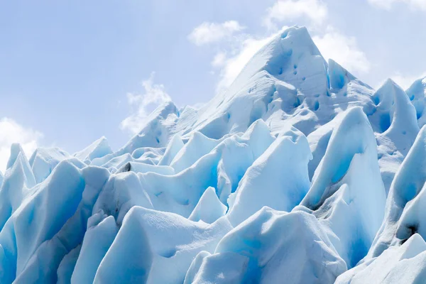 Perito Moreno Ledovcové Útvary Detailní Pohled Patagonia Argentina — Stock fotografie