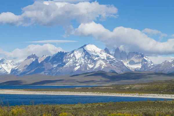 Sarmiento Lake View Torres Del Paine National Park Chile 파타고니아 — 스톡 사진
