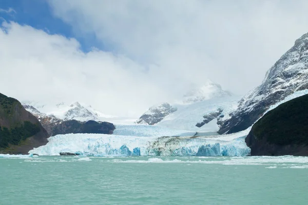 Vista Del Glaciar Spegazzini Desde Lago Argentino Paisaje Patagonia Argentina — Foto de Stock