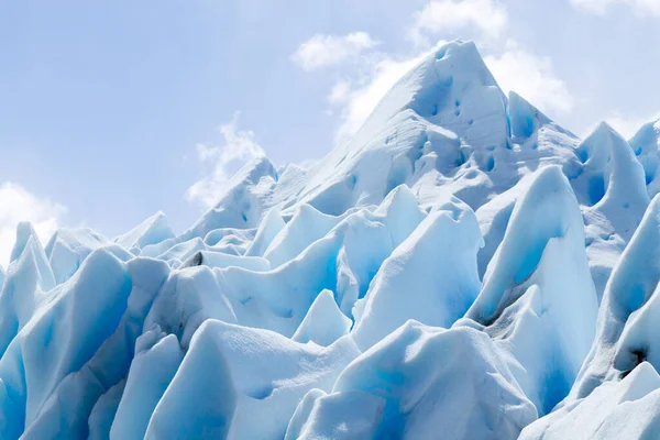 Perito Moreno Glacier Ice Formations Detail View Patagonia Argentina Stock Image