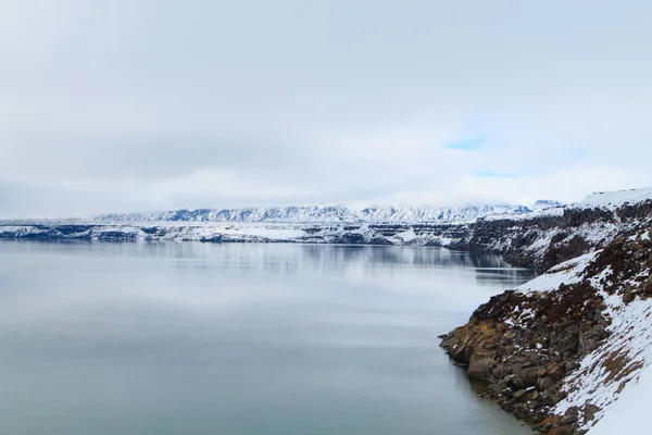 Oskjuvatn Lake Askja Iceland Central Highlands Iceland Landmark Volcanic View — Stock Photo, Image