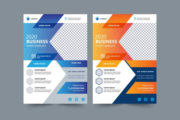 Conferentie Business Flyer Template Ontwerp — Stockvector