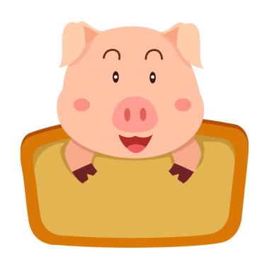 Illustrator domuz etiket