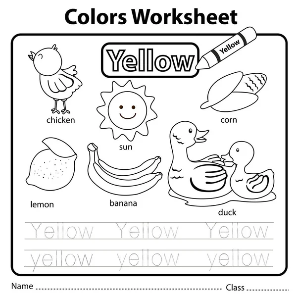 Illustrator Sarı Renk Çalışma Sayfasının — Stok Vektör