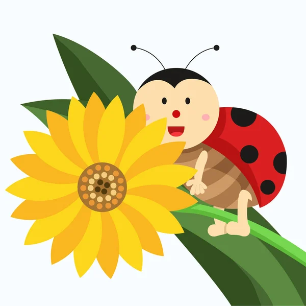 Illustrateur Lady Bug — Image vectorielle