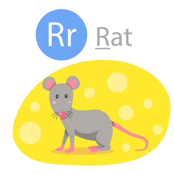 Ilustrador Para Rato Animal — Vetor de Stock