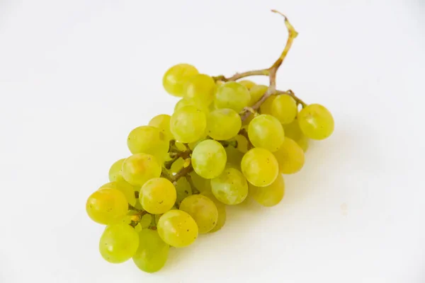Green Grapes Isolated White Background — Stock Photo, Image