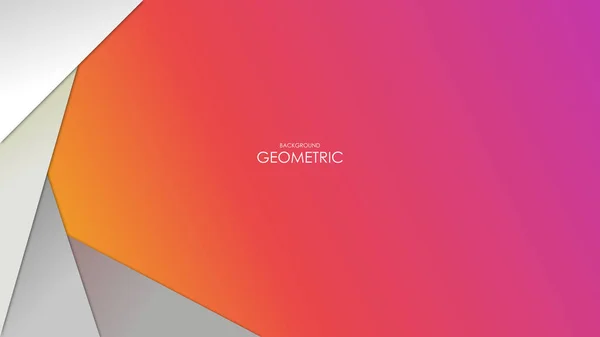 Geometrik ve Kırmızı-Sarı Gradyan Arkaplanı