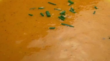 Çorba serpilir kıyılmış Chives