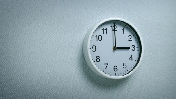 Clock Настінний Годинник Рухається Постріл — стокове відео