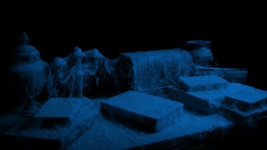 Adam alır eski kitap ve karanlıkta kapalı darbeler toz