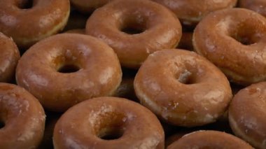 Yüzük Donuts closeup döndürme