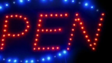 Geçen Neon açık işareti