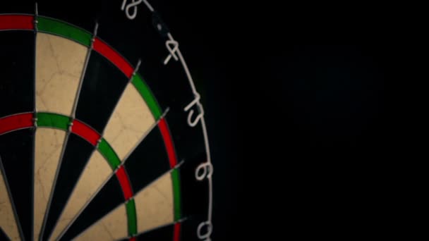 Darts High Score Three Times Row — Stock Video