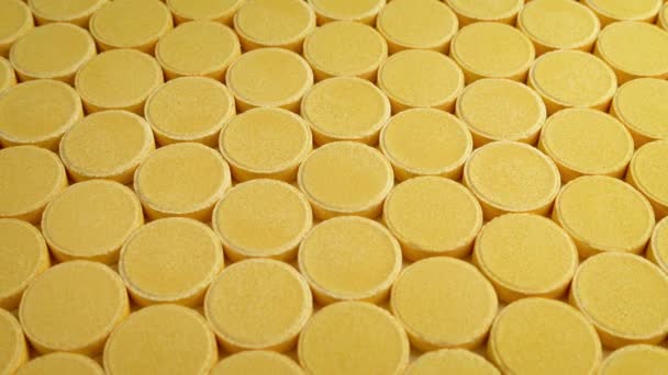 Vitamin Tablets Mass Production — Stock Video