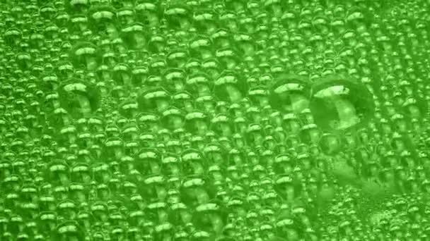 Bubbling Substância Verde Espuma — Vídeo de Stock
